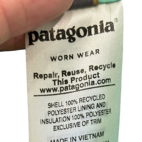 Patagonia Kids' Nano Puff Diamond Quilt Jacket Size XL 14 - Picture 5 of 9